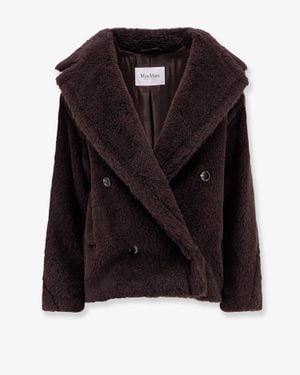 Max Mara Mxmalcuno Alpaca Wool Silk Jacket - Black