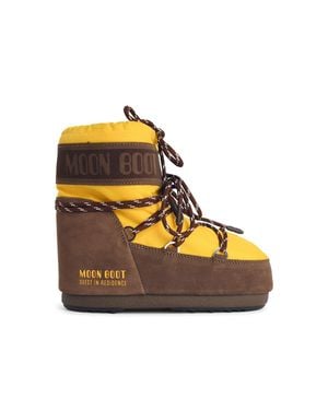 Moonboot 'Icon Low' Polyamide Boots - Orange