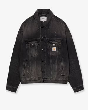 Carhartt Denim Jacket With Distressed Effect - Black