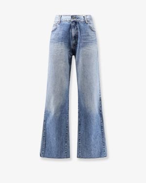 Tonywack Re-Cut Flared Cotton Jeans - Blue
