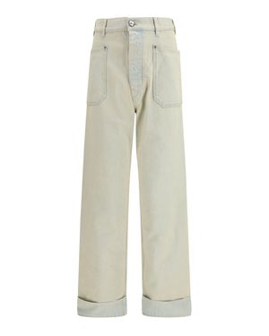 Vivienne Westwood Cotton Jeans With Patch Pockets - White