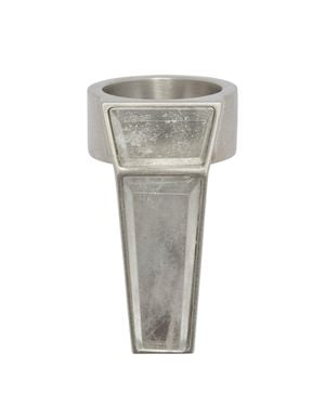 Rick Owens "Crystal Trunk" Ring - Grey