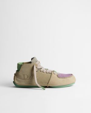Dior Roadie Lace Up Ankle Boots - Natural