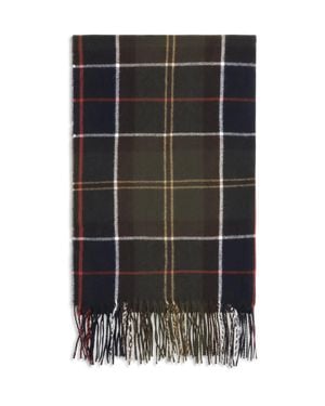 Barbour Stanway Tartan Wrap Scarf Classic Tartan - Black