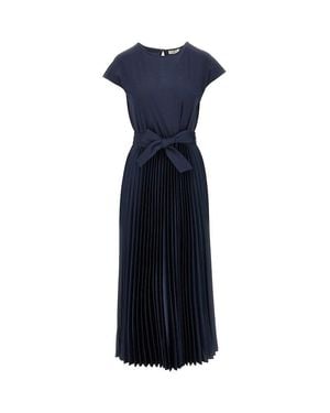 Weekend by Maxmara Satin Long Dress - Blue