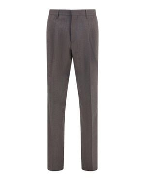 Lardini Tailored Viscose Pants - Gray