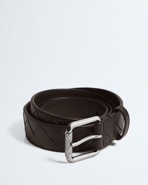 Bottega Veneta Intrecciato Belt - Brown