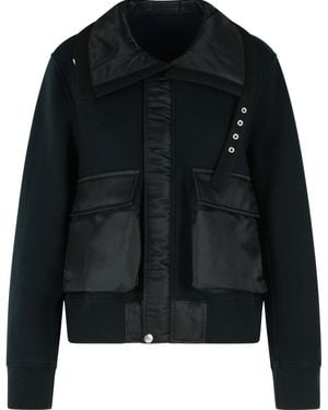 Sacai Cotton Blend Sponge Jacket - Black