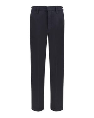 Prada Garment Dyed Cotton Pants - Blue