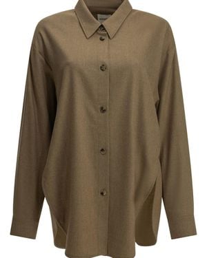 KHAITE "Goya" Casual Shirt - Green