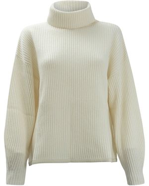 Max&Moi Wool And Cashmere Turtle-Neck - White