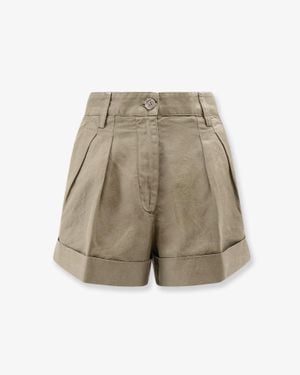 Aspesi Shorts Cotton-Linen - Natural