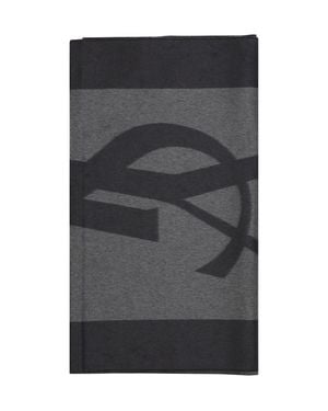 Saint Laurent Cassandre Scarf - Grey