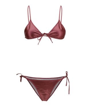 Kristina Ti Swimsuit Metallic - Red