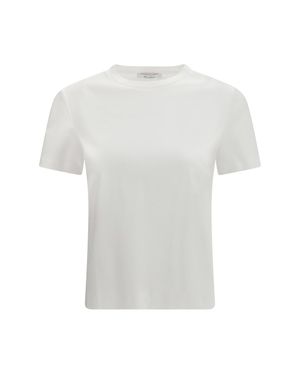 Max Mara Pure Donata Cotton T-Shirt Bianco Ottico - White