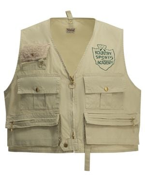Kapital Fishing Vest Sleeveless Jacket - Green