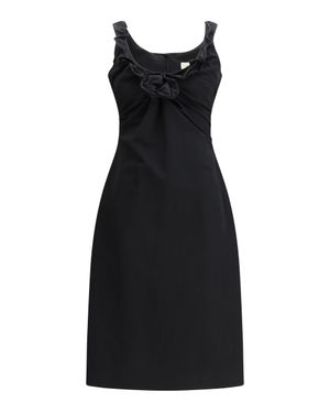 Magda Butrym Sleeveless Dress With A Draped Neckline - Black