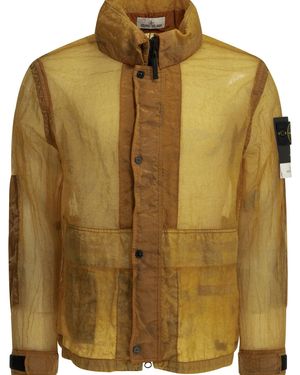 Stone Island Waterproof Nylon Mesh Jacket - Green