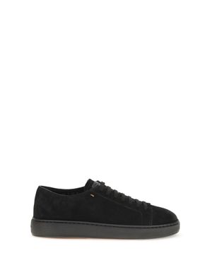 Santoni Suede Trainers - Black