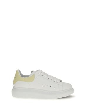 McQueen Oversize Leather Sneakers - White