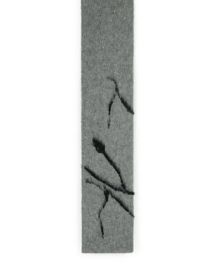 Dries Van Noten 'Mouton' Alpaca Blend Scarf - Grey