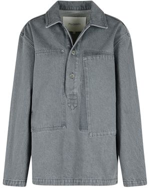 JW Anderson Jw Anderson 'Rugby' Denim Shirt - Grey