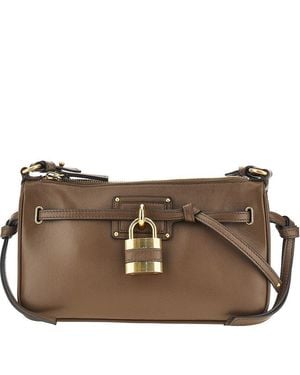 Chloé 'Mini Paddington Sling' Leather Pouch - Brown