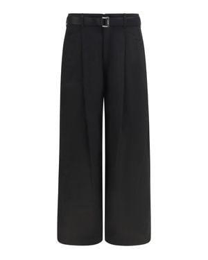 Sacai Cotton Chino Pants - Black