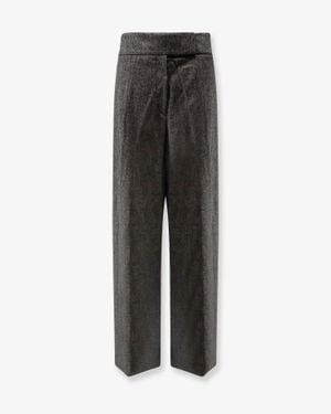 BOSS Telda Viscose And Virgin Wool Trousers - Multicolour