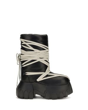 Rick Owens Megalace Lunar Mega Tractor Knee-High Boots - Black