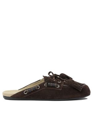 Miu Miu "Deck" Sabot - Brown