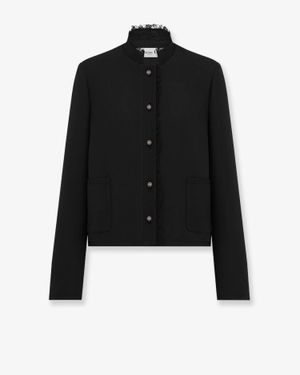 Dior Wool And Silk Blazer - Black