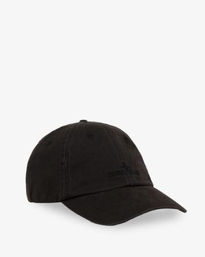 Stone Island Cotton Baseball Hat - Black