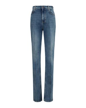 Balenciaga High-Waisted Skinny Jeans - Blue