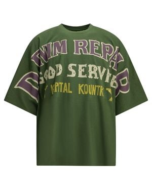 Kapital Jersey Huge Crew-Neck T-Shirt - Green