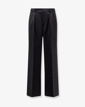 Tonywack Wool Blend Trousers With Frontal Pinces - Black