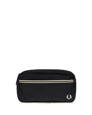 Fred Perry Shoulder Bag Twin-Tipped Webbing - Black