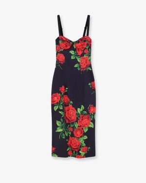Dolce & Gabbana Dolce & Gabbana Stretch Silk Dress - White