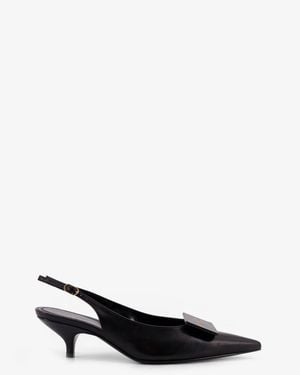 Celine Signature Leather Court Shoes - White