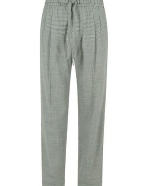 Dolce & Gabbana Two-Tone Virgin Wool Trousers - Grey