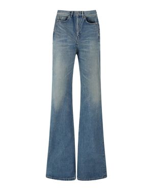 Saint Laurent Logo-Motif Jeans S Trousers - Blue