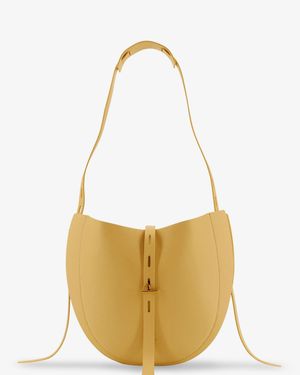 MINOBOSSI Lizzie Leather Crossbody Bag - White