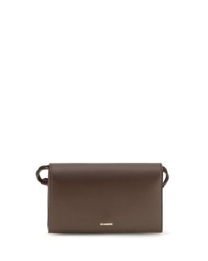 Jil Sander Tangle Wallet Dark Earth - Brown