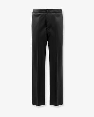 Hevò Torre Chianca Wool Blend Trousers - Black