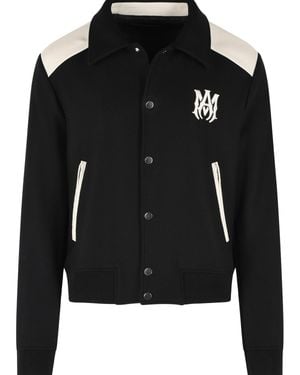 Amiri 'Ma Band' Virgin Wool Blend Jacket - Black