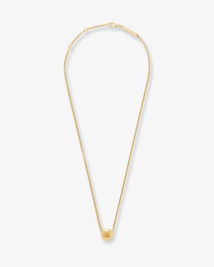 Loewe Paula's Ibiza -Anagram Pebble Necklace - White