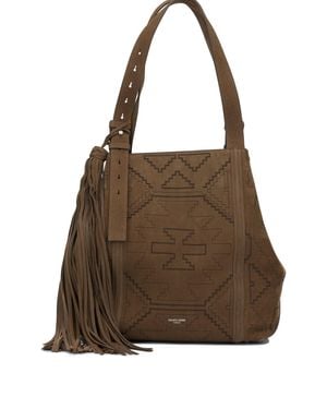 Golden Goose "24/7 East West" Large Shoulder Bag - Brown