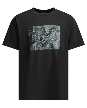 Arc'teryx Kragg Cotton Lithographica Crewneck T-Shirt - Black
