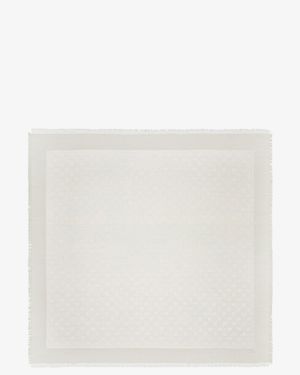 Tory Burch T Monogram Jacquard Traveler Scarf - Natural