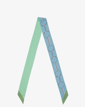 Gucci Silk Twill Bandeau - Blue